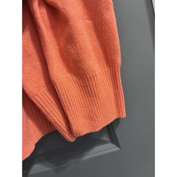 Women's Investments Mock Neck Orange Cashmere Sweater Size 2X - Picture 4 of 8